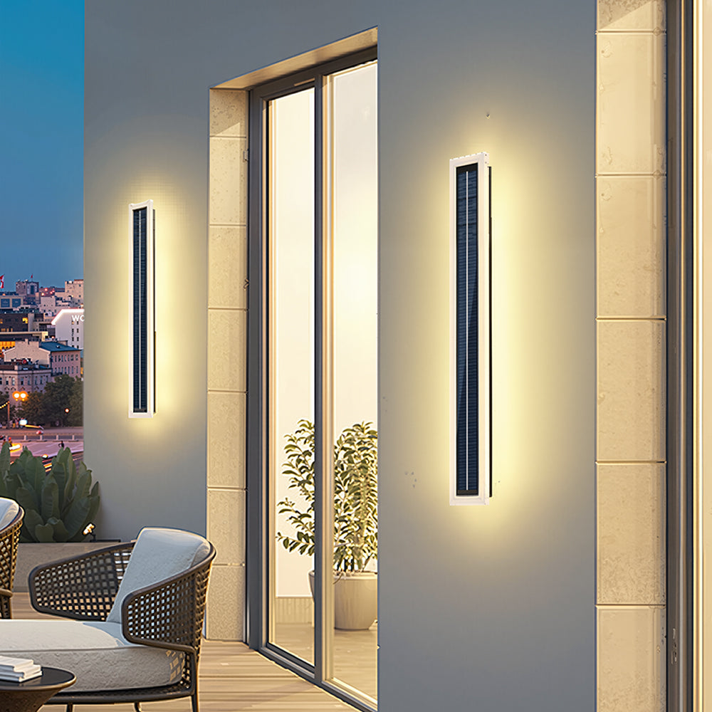 Modern Bright Long Black Led Exterior Wall Lights