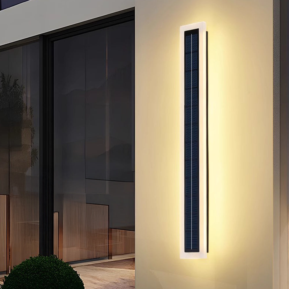 Modern Bright Long Black Led Exterior Wall Lights