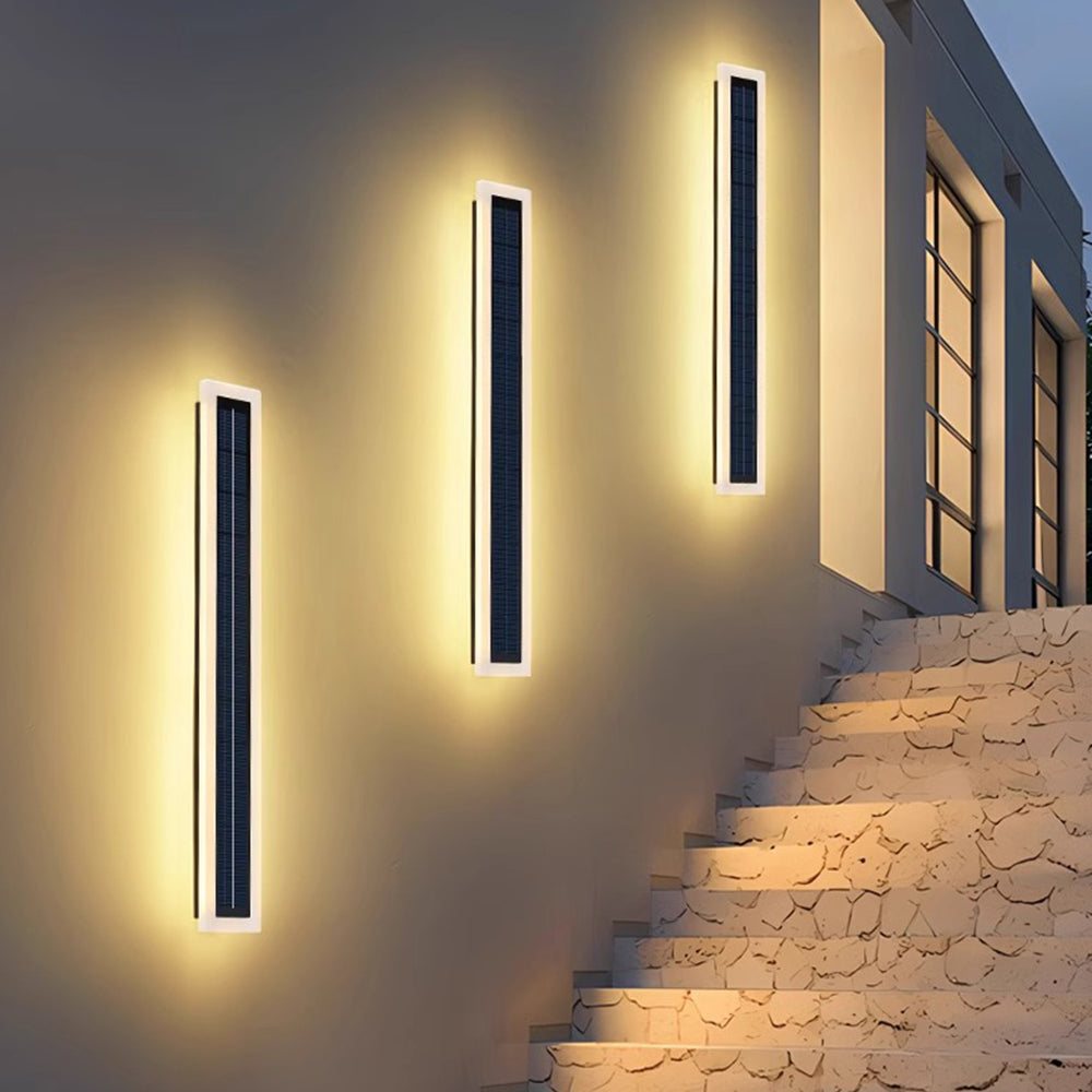 Modern Bright Long Black Led Exterior Wall Lights
