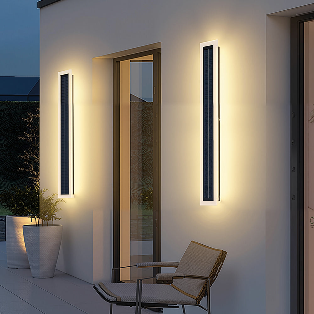 Modern Bright Long Black Led Exterior Wall Lights