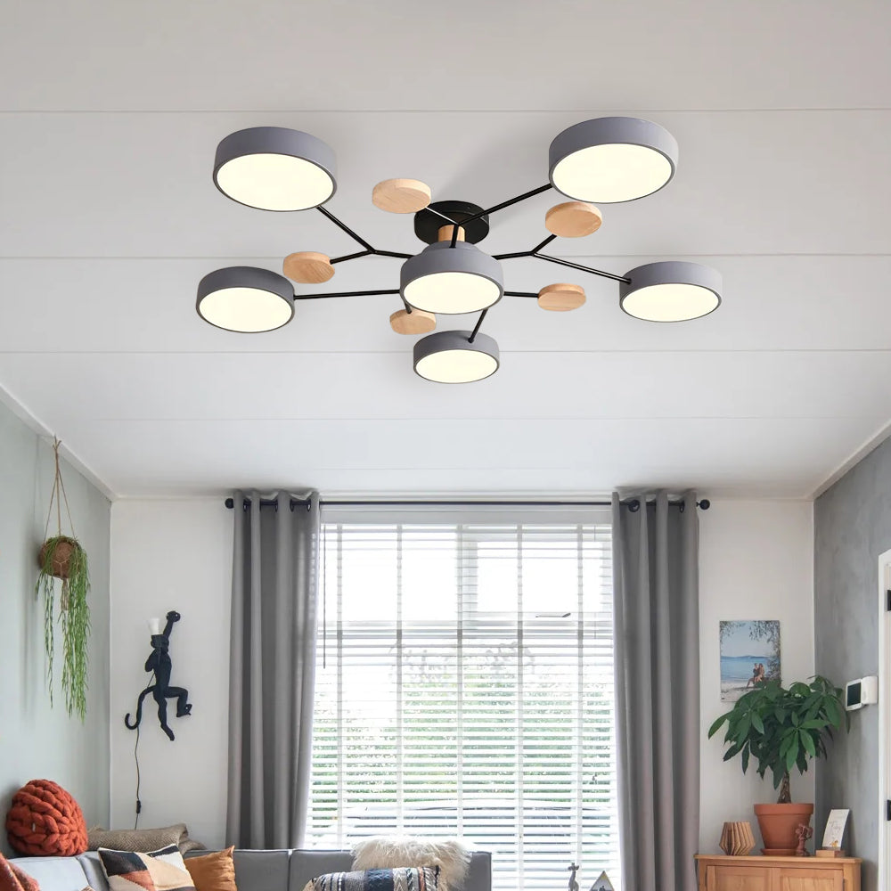 Modern Circular Living Room LED Ceiling Light