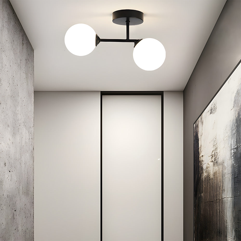 Nordic Corridor Glass Ceiling Light
