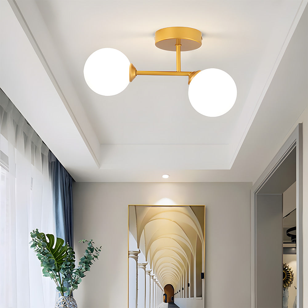 Nordic Corridor Glass Ceiling Light