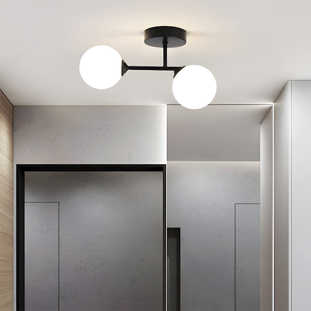 Nordic Corridor Glass Ceiling Light