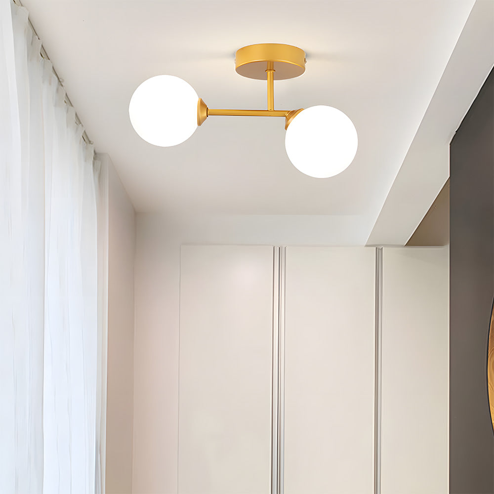Nordic Corridor Glass Ceiling Light