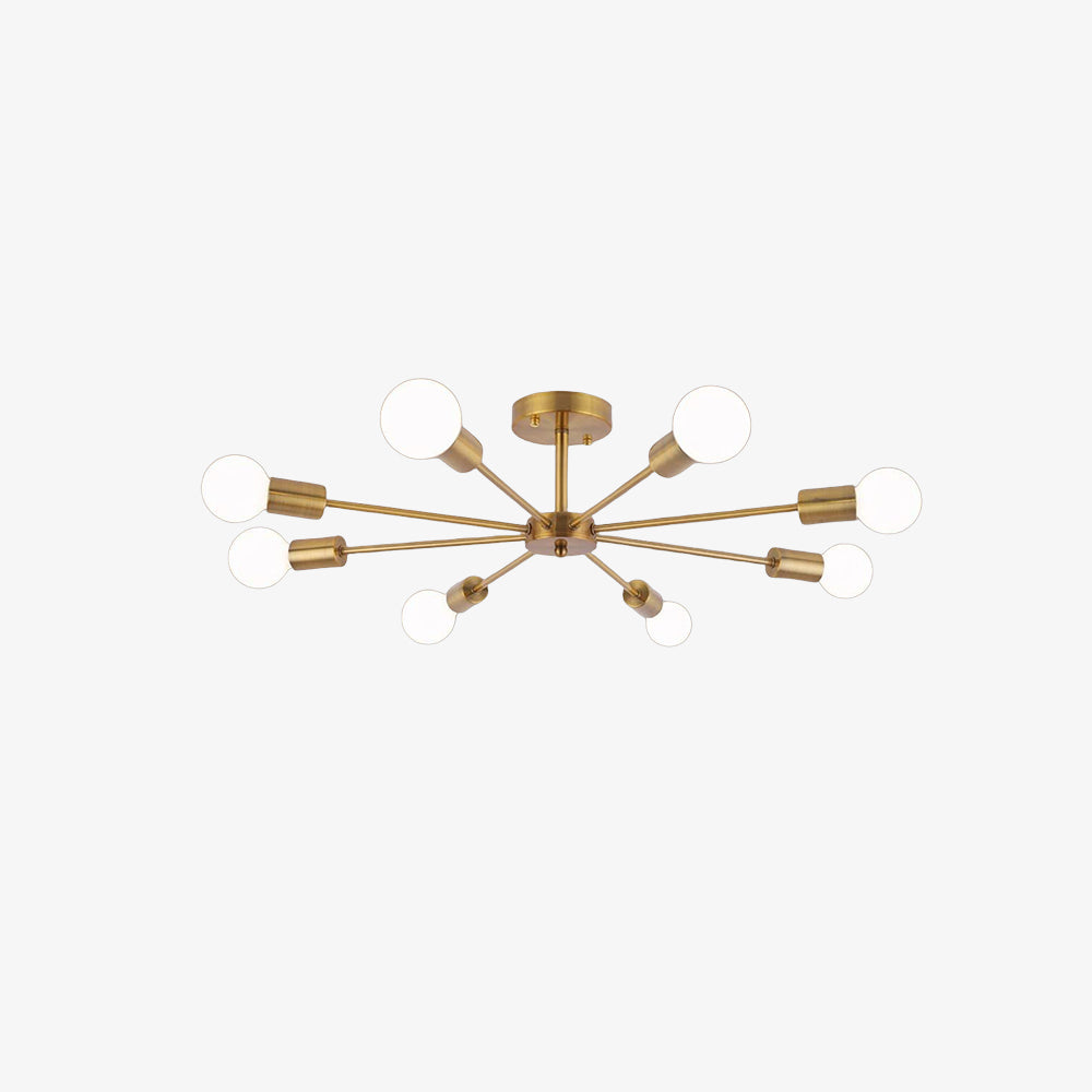 Nordic Iron Multi-Head Living Room Ceiling Lights