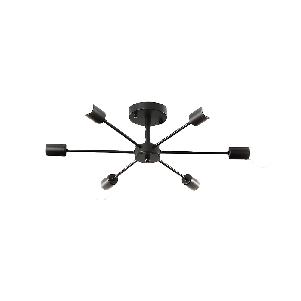 Nordic Iron Multi-Head Living Room Ceiling Lights