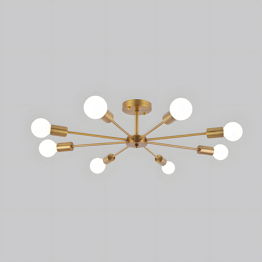 Nordic Iron Multi-Head Living Room Ceiling Lights