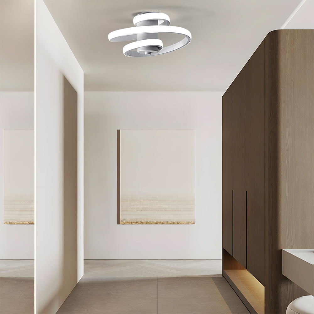 Nordic Spiral LED Corridor Ceiling Light