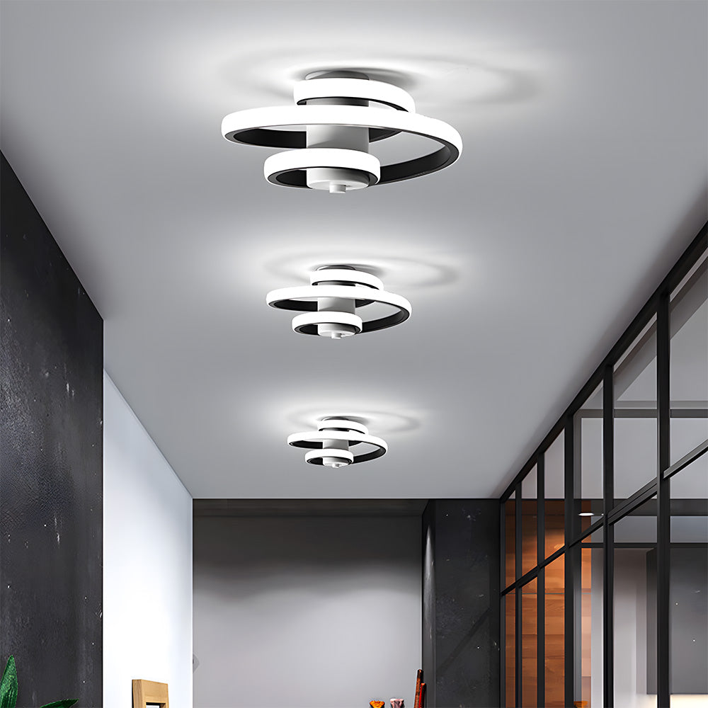 Nordic Spiral LED Corridor Ceiling Light