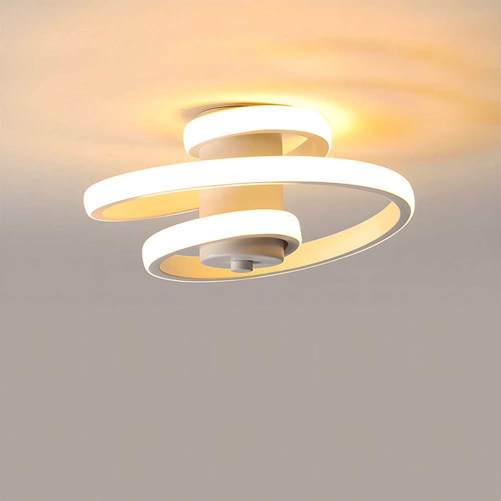Nordic Spiral LED Corridor Ceiling Light