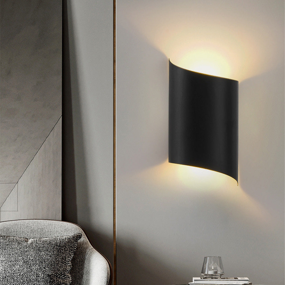 Functional Waterproof Aluminum Black LED Outdoor Wall Lights