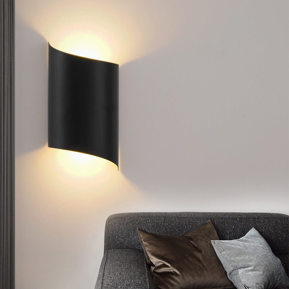 Functional Waterproof Aluminum Black LED Outdoor Wall Lights