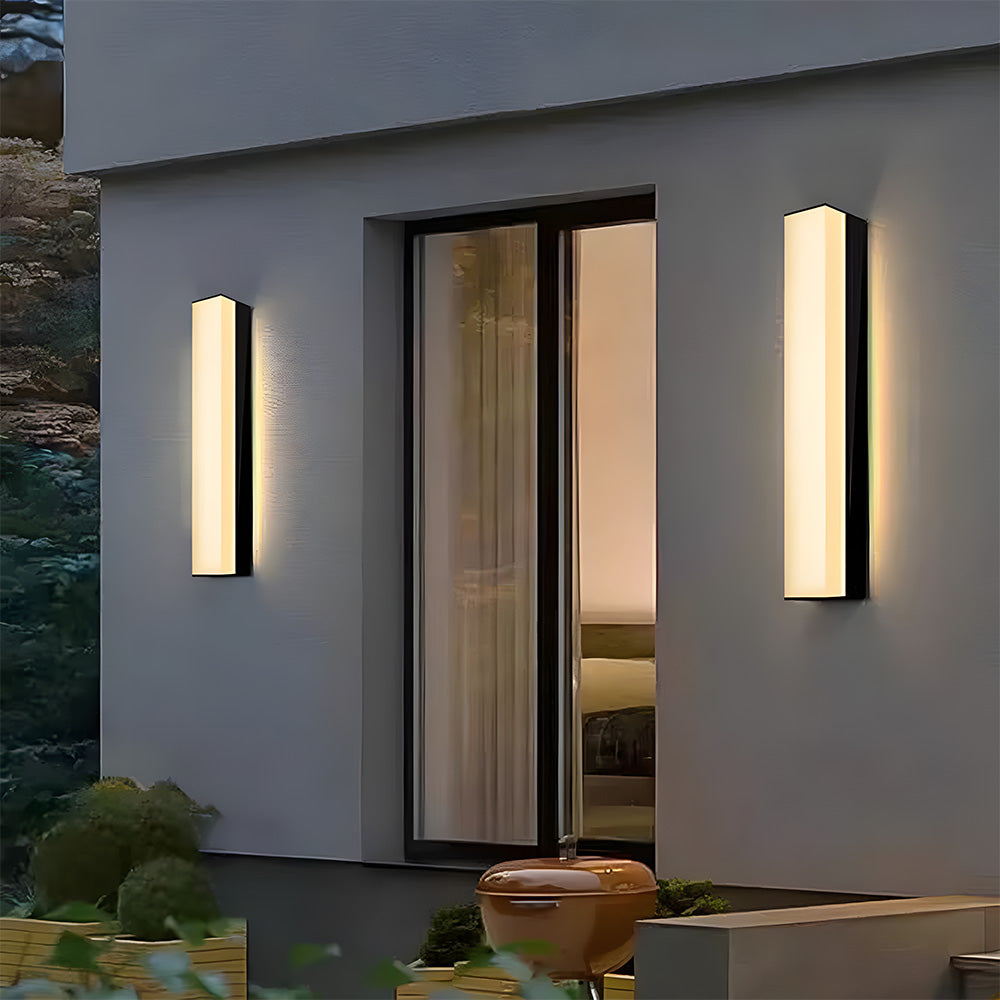 Outdoor Black Waterproof LED Wall Light