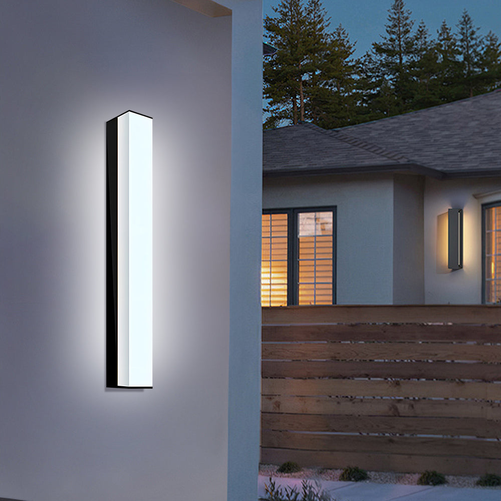 Outdoor Black Waterproof LED Wall Light
