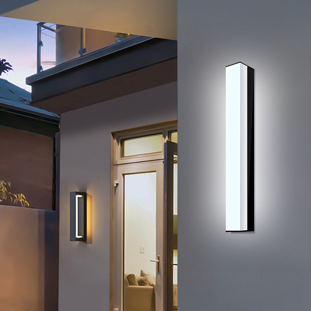 Outdoor Black Waterproof LED Wall Light