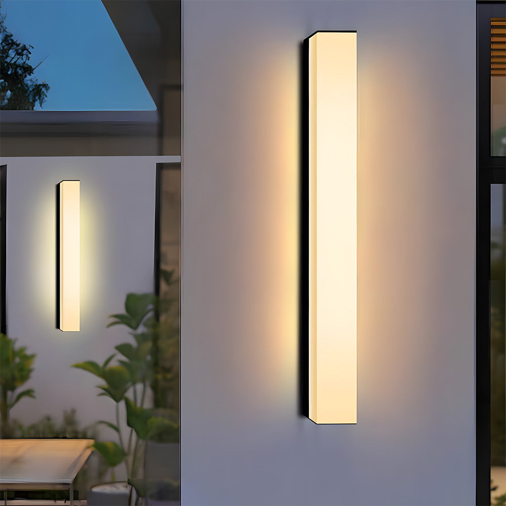 Outdoor Black Waterproof LED Wall Light