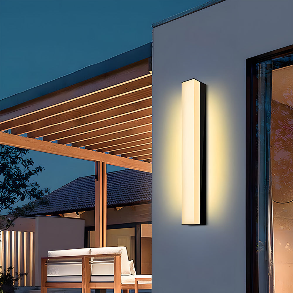 Outdoor Black Waterproof LED Wall Light