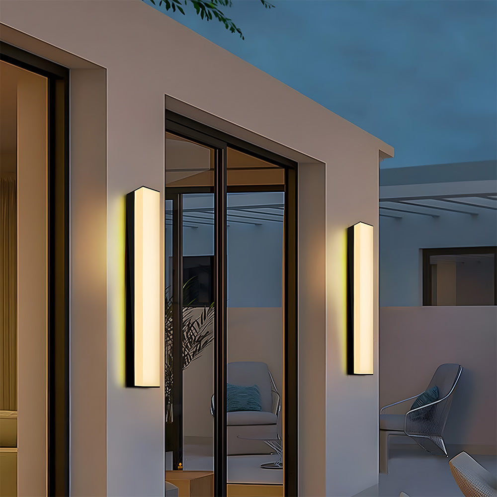 Outdoor Black Waterproof LED Wall Light