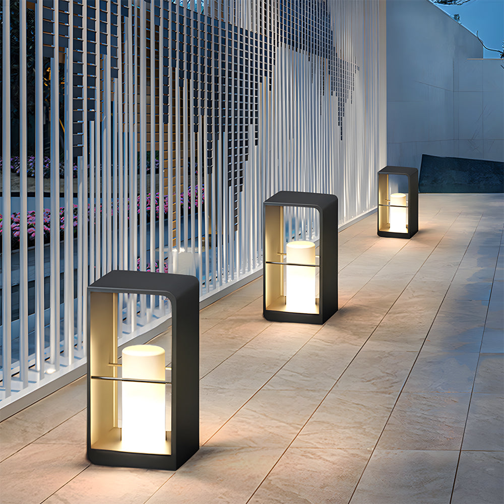 Minimalist Solar Garden Lights Waterproof Post Lights