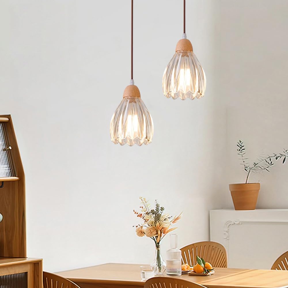 Exquisite Glass Dining Room Clear Pendant Lights