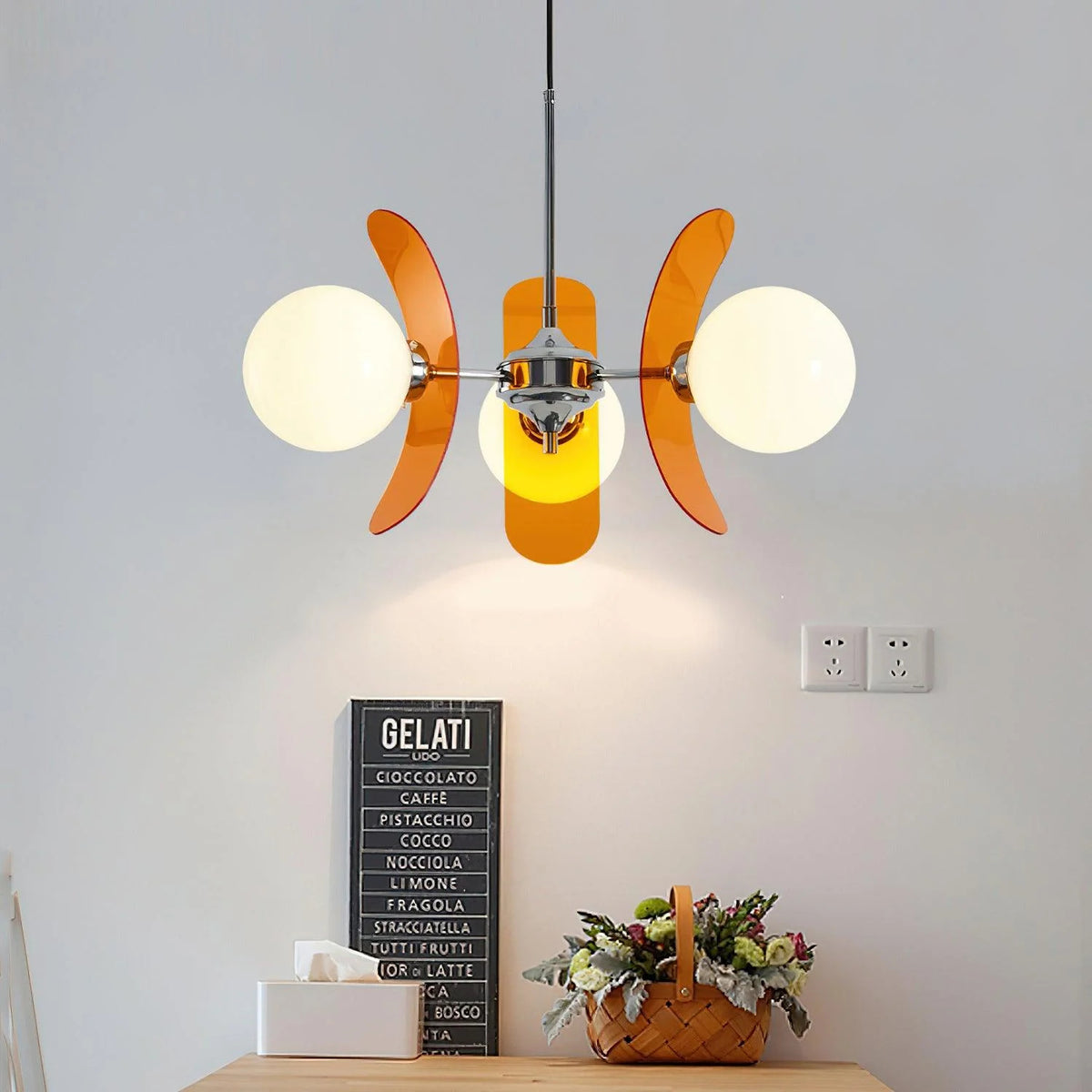Modern Acrylic Art Deco Pendant Light For Living Room