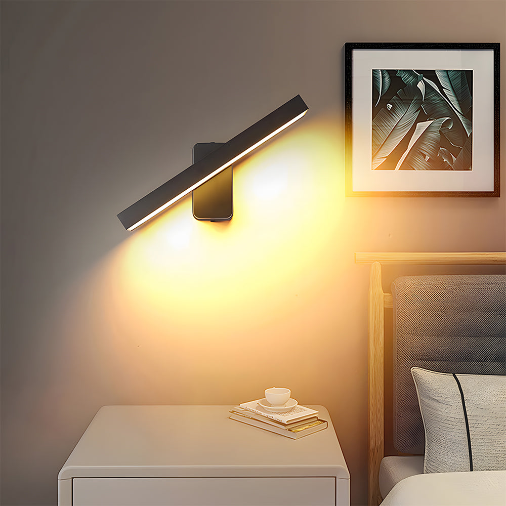 Retro IP65 Adjustable Black LED Outdoor Wall Lamp