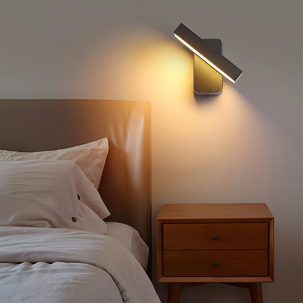 Retro IP65 Adjustable Black LED Outdoor Wall Lamp