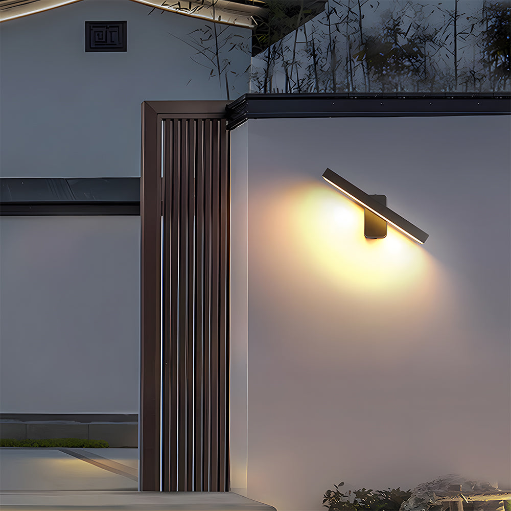 Retro IP65 Adjustable Black LED Outdoor Wall Lamp