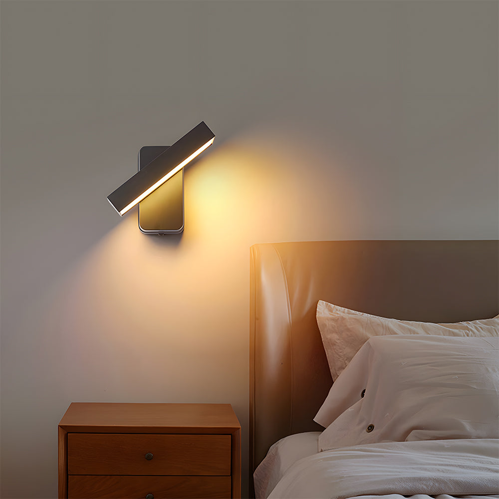 Retro IP65 Adjustable Black LED Outdoor Wall Lamp