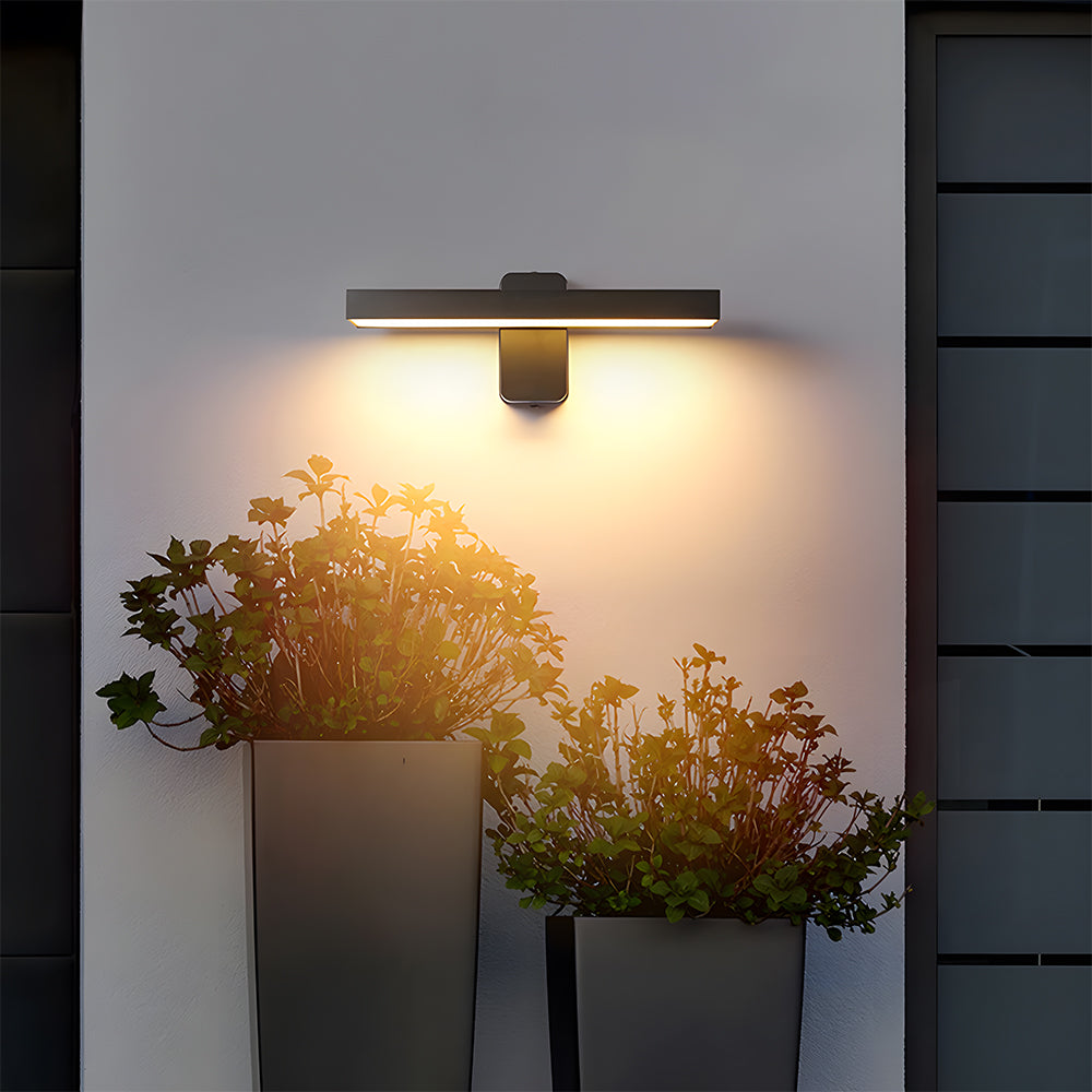 Retro IP65 Adjustable Black LED Outdoor Wall Lamp