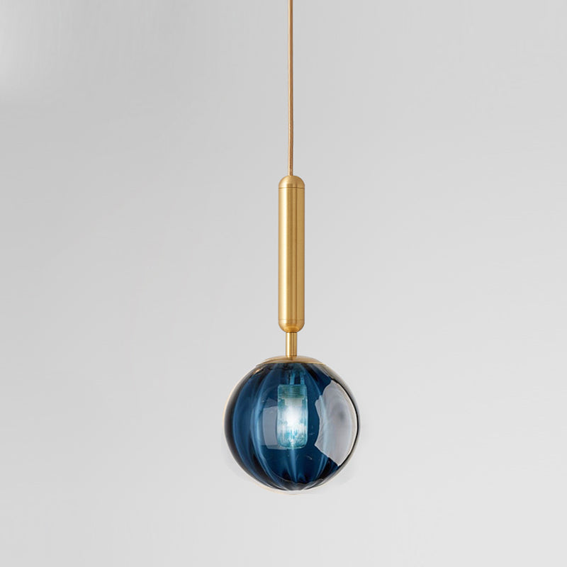 Colorful Glass Pendant Lights For Kitchen