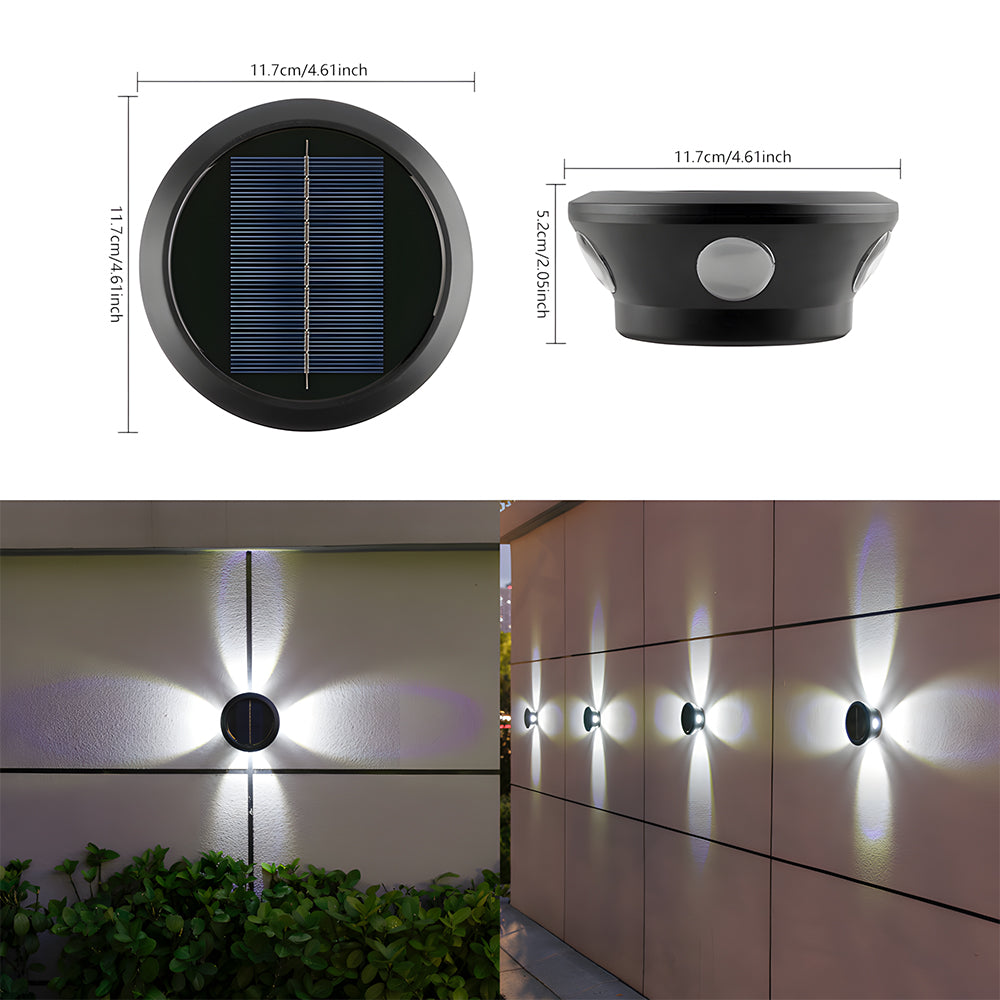 Outdoor Waterproof Wall Lights Solar Wall Sconce for Garden Patio
