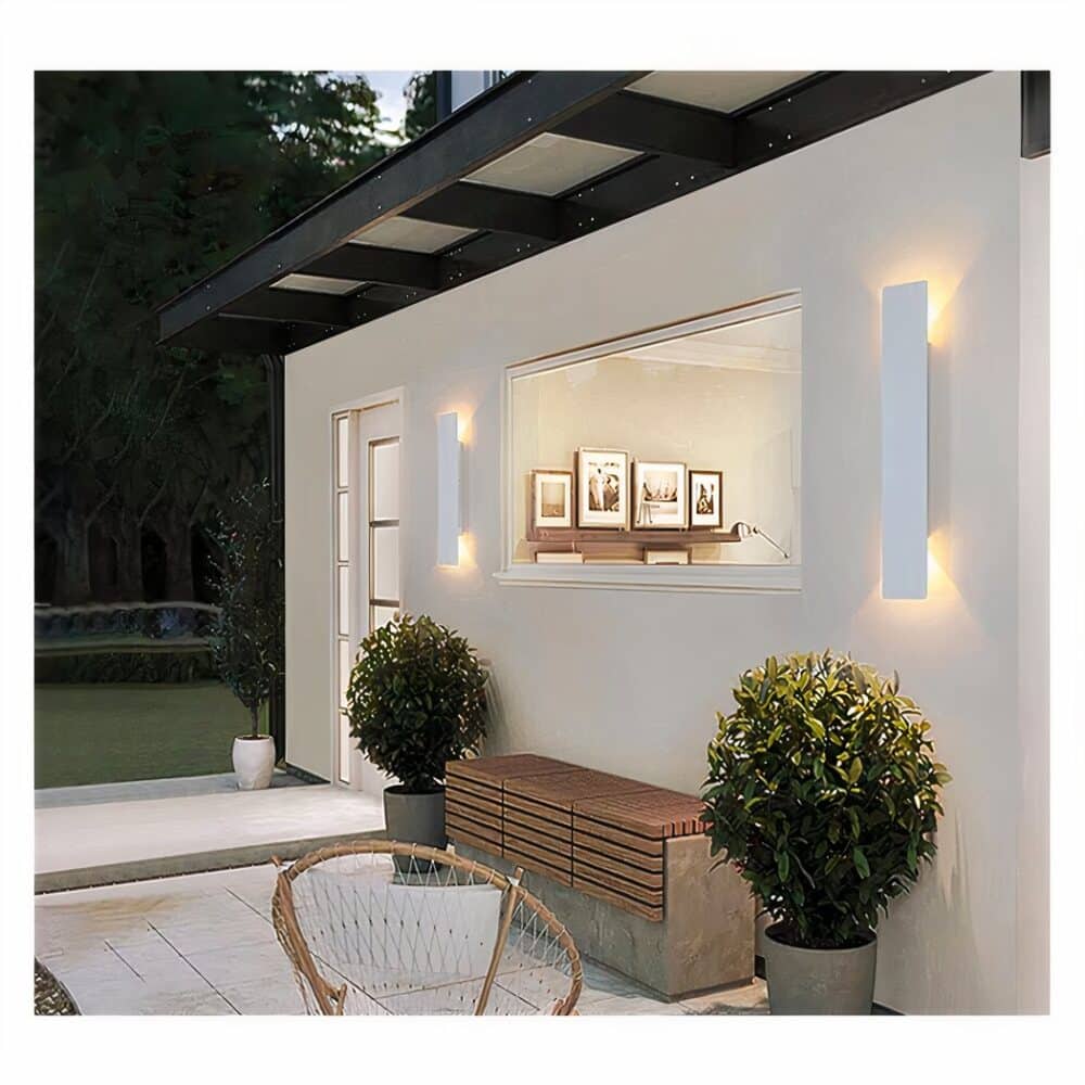 Set of 2 Up-and-Down IP65 LED Aluminum Outdoor Wall Lights