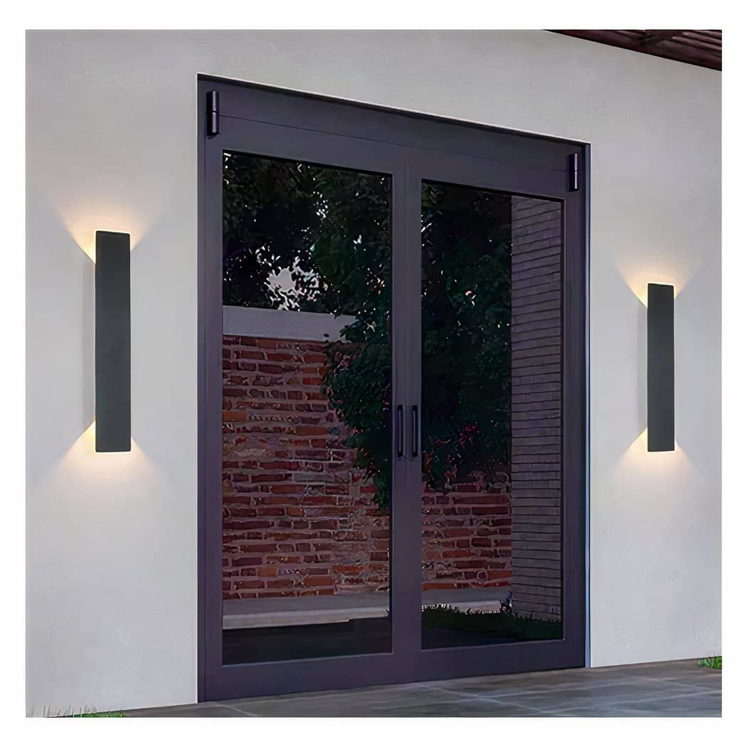 Set of 2 Up-and-Down IP65 LED Aluminum Outdoor Wall Lights