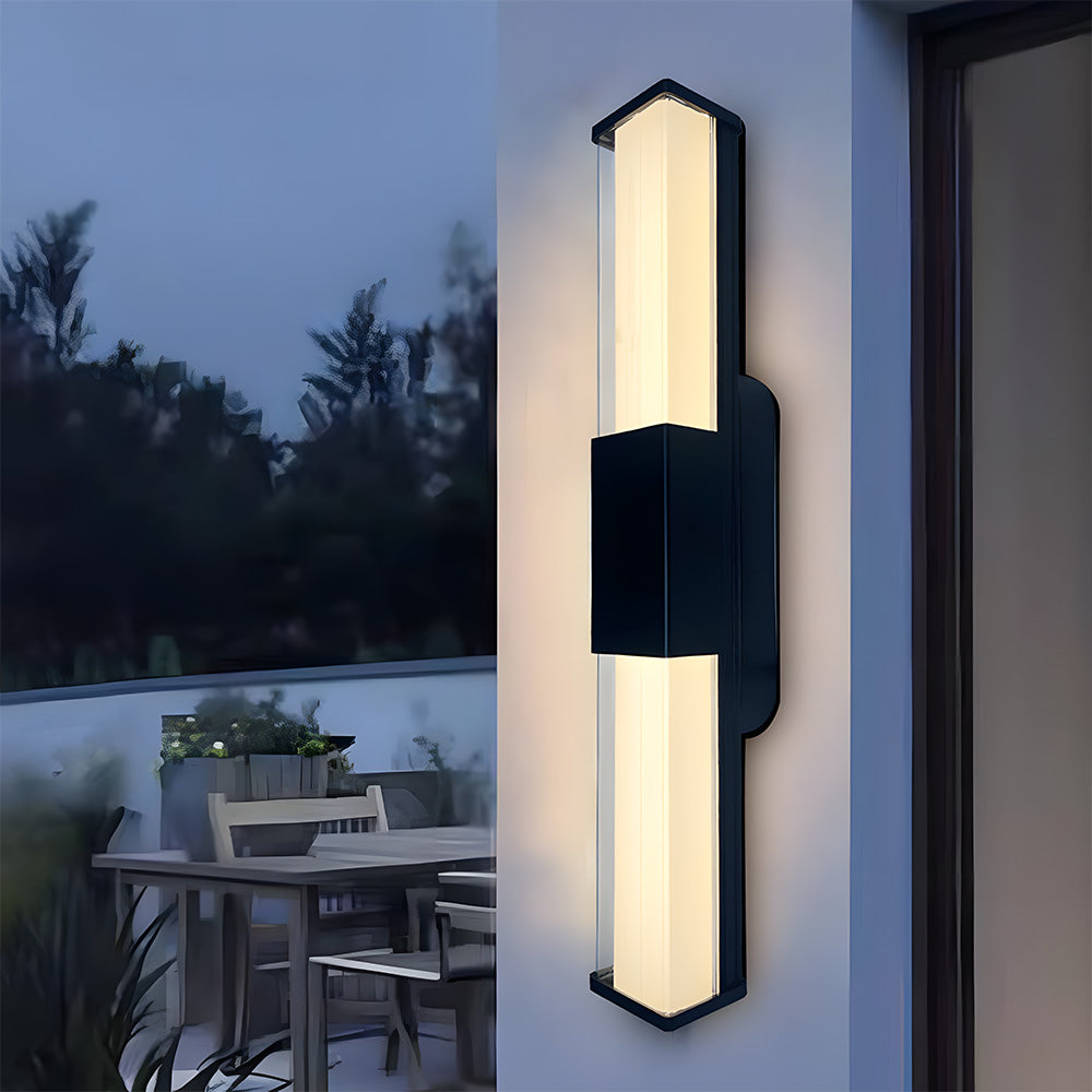Simple Waterproof Long Strip LED Outdoor Wall Light