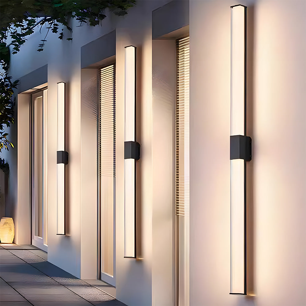 Simple Waterproof Long Strip LED Outdoor Wall Light