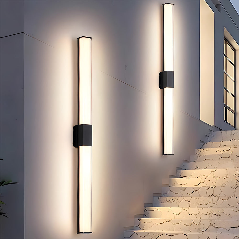 Simple Waterproof Long Strip LED Outdoor Wall Light