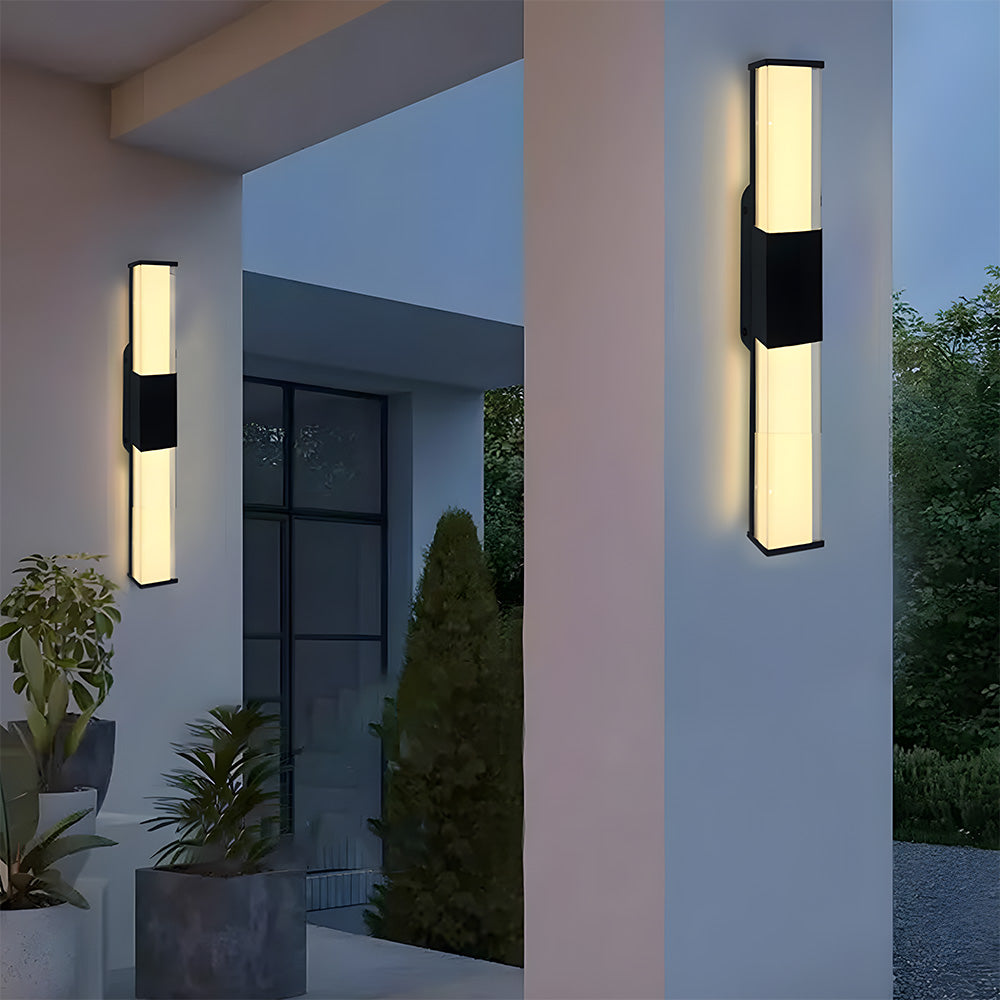 Simple Waterproof Long Strip LED Outdoor Wall Light