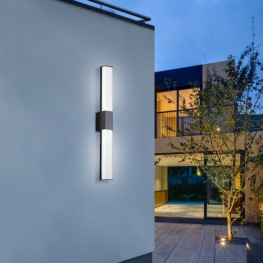 Simple Waterproof Long Strip LED Outdoor Wall Light