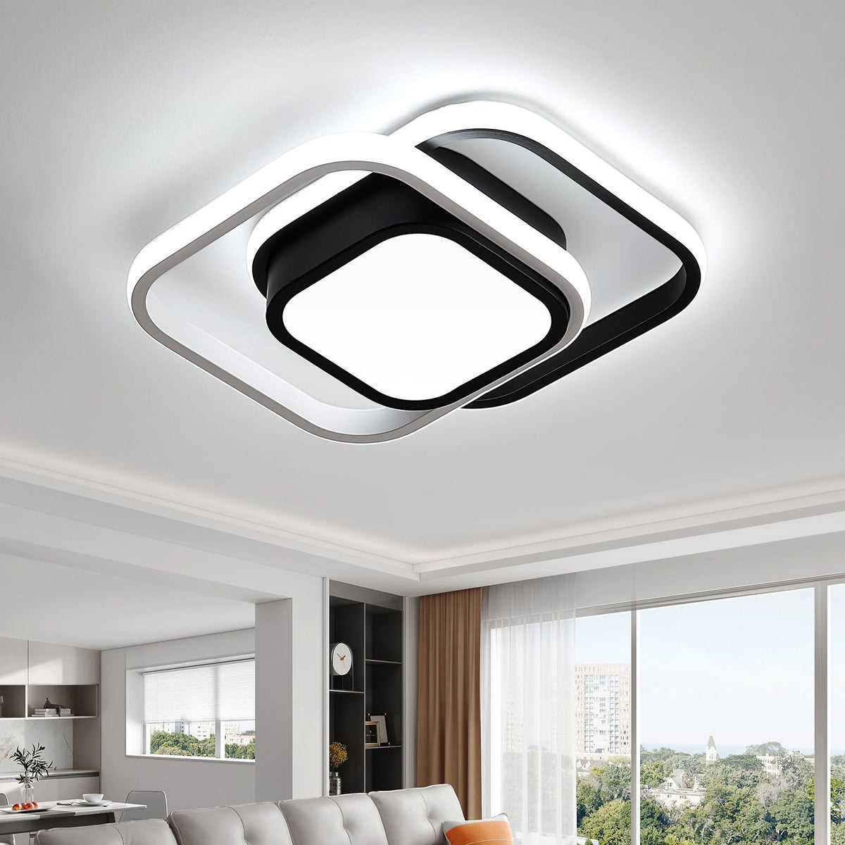 Square LED Acrylic Living Room Ceiling Light