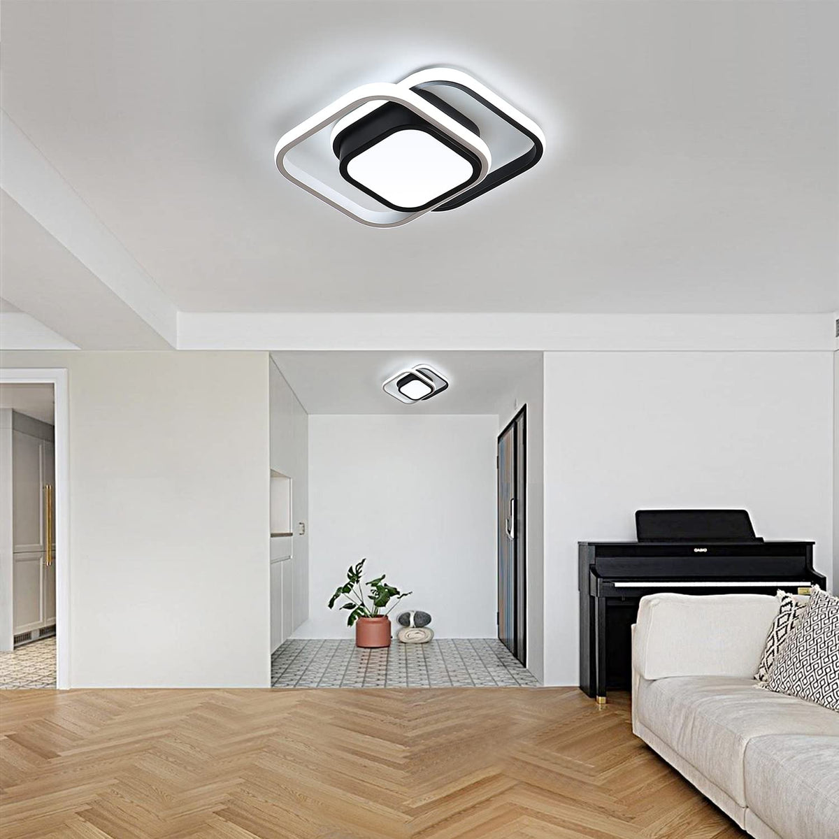 Square LED Acrylic Living Room Ceiling Light