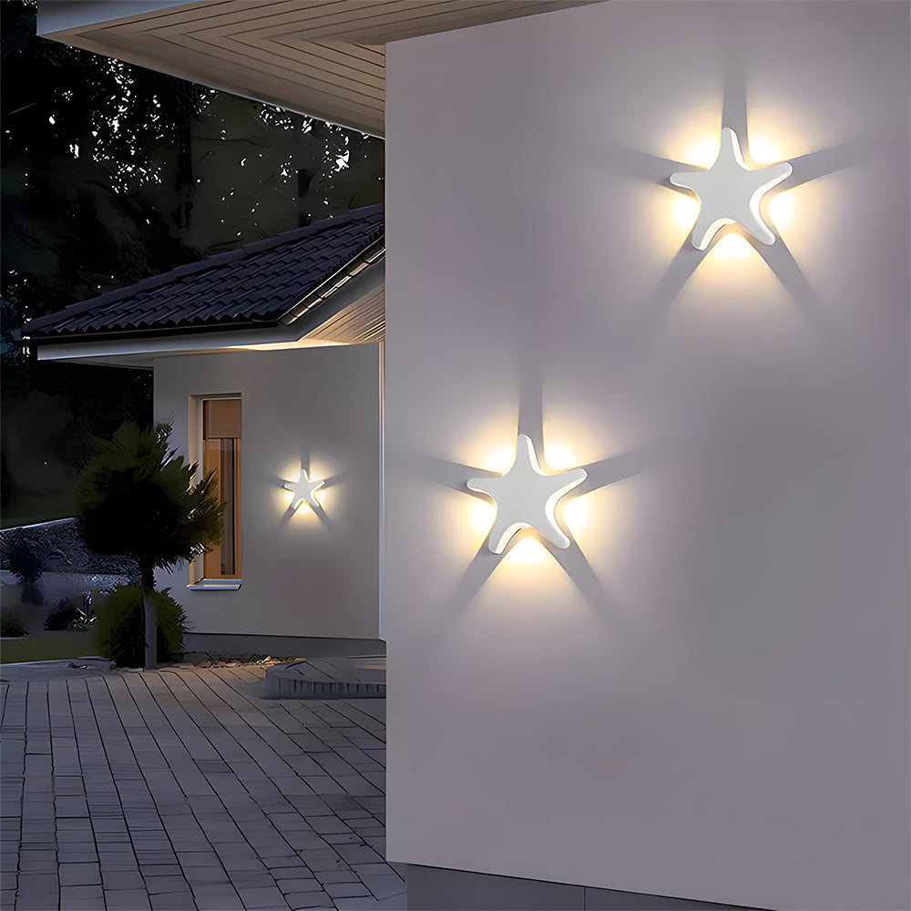 Creative Star Shape LED Outdoor Wall Light