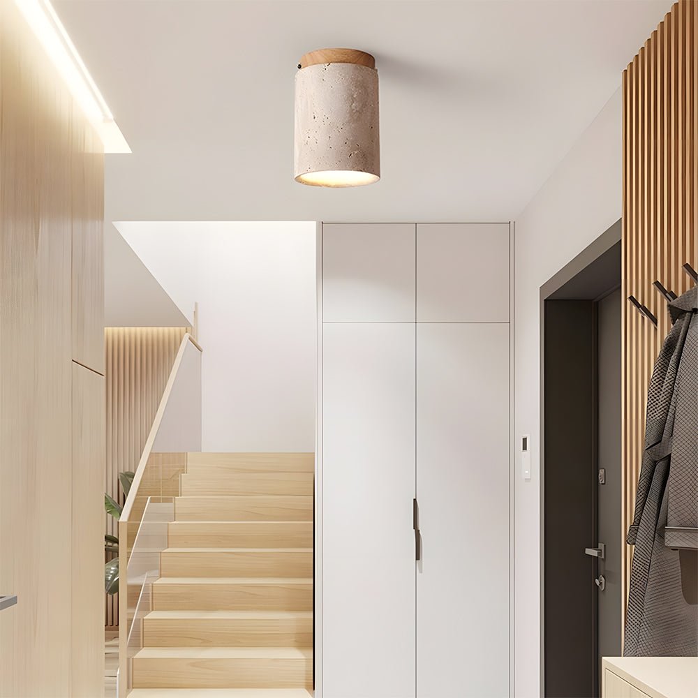 Cylindrical Ceiling Lamp for Entryway Porch Corridor Hallway