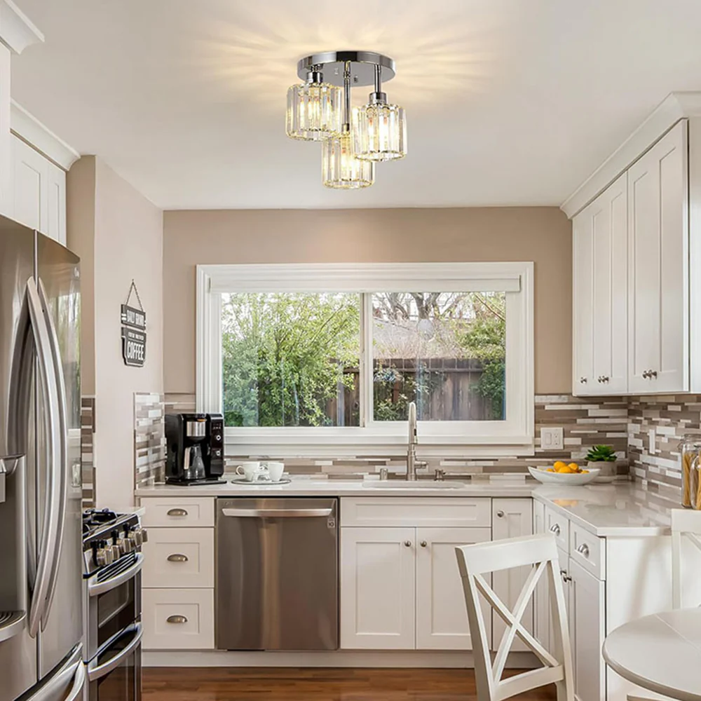 1-Light Hallway Flush Mount Ceiling Light