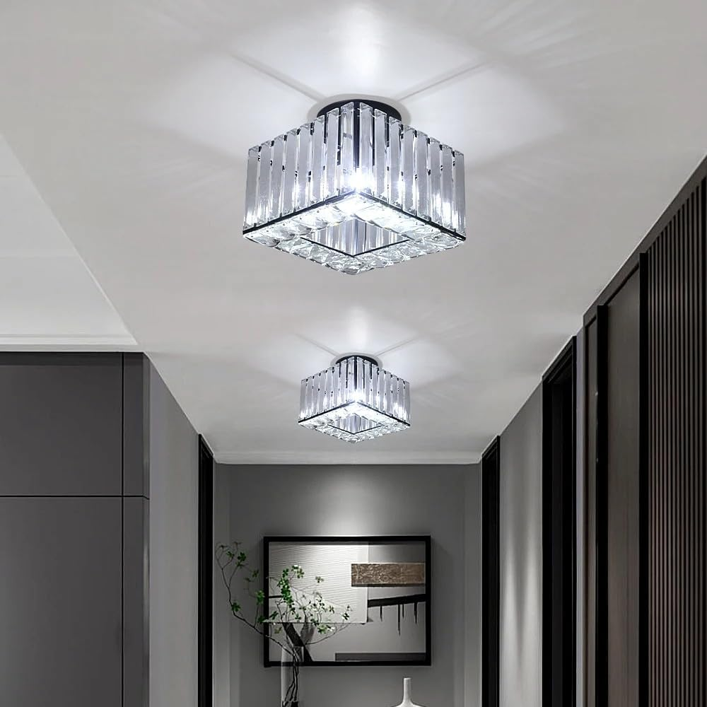 Crystal Modern Hallway Ceiling Light Fixture