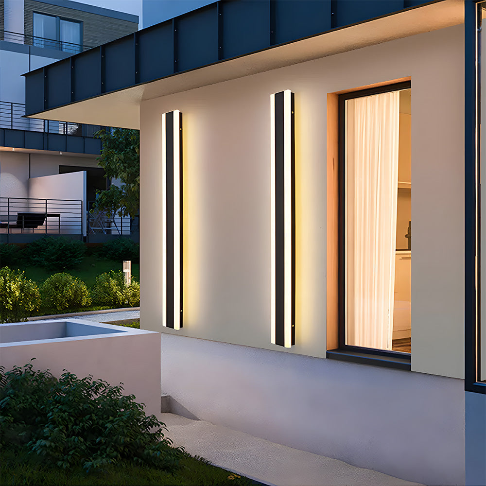 Minimalist Exterior Wall Lights, Black, IP65