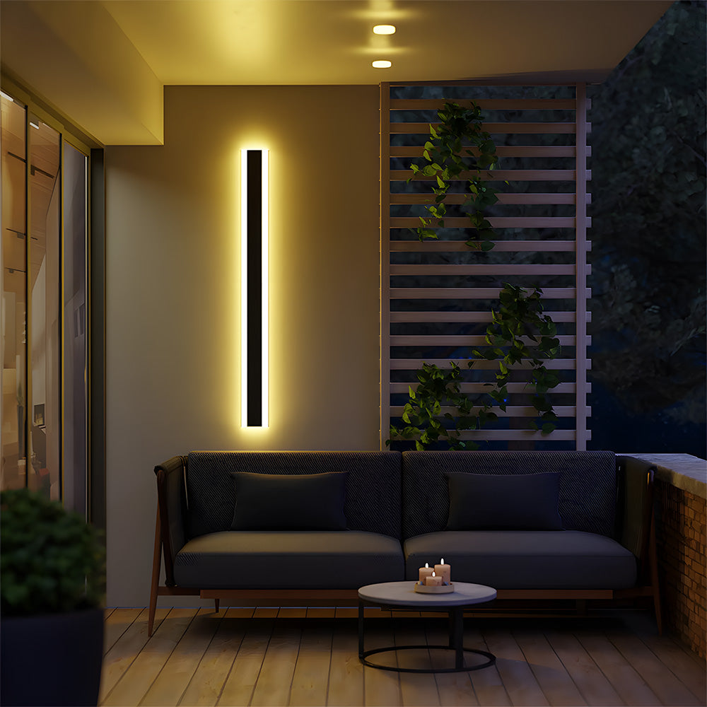 Minimalist Exterior Wall Lights, Black, IP65