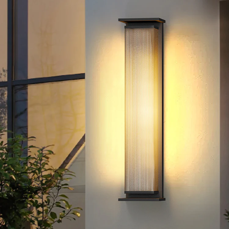 Minimalist Rectangle IP65 Waterproof Outdoor Lighting For Wall, Dusk-to-Dawn