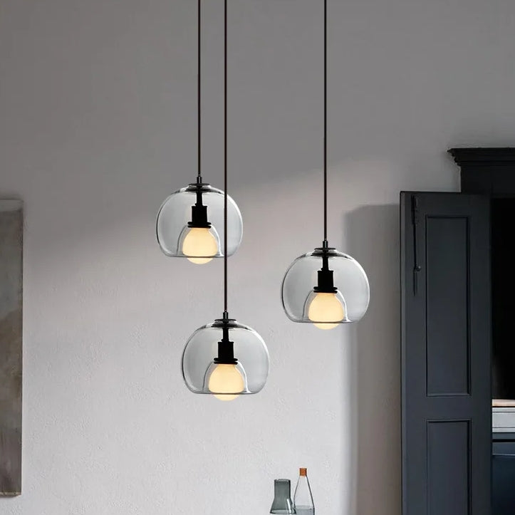 Modern Multi-Head Glass Kitchen Pendant Lighting